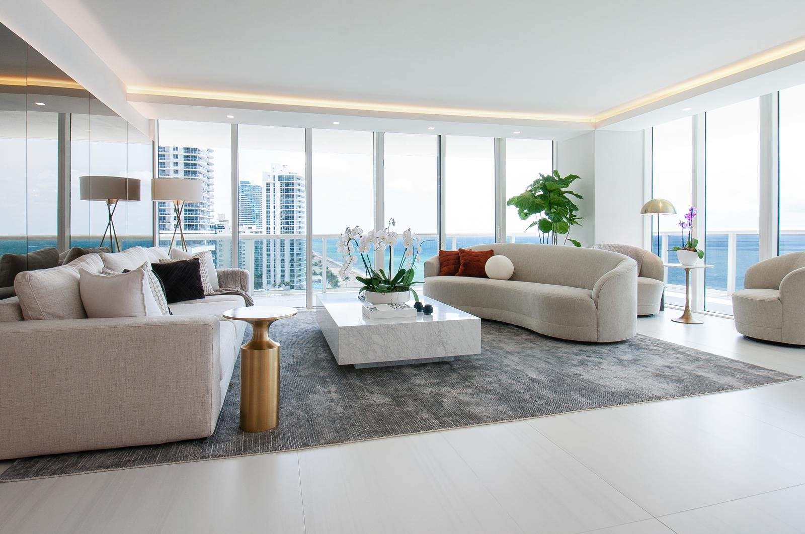 Hallandale Living Room View 1